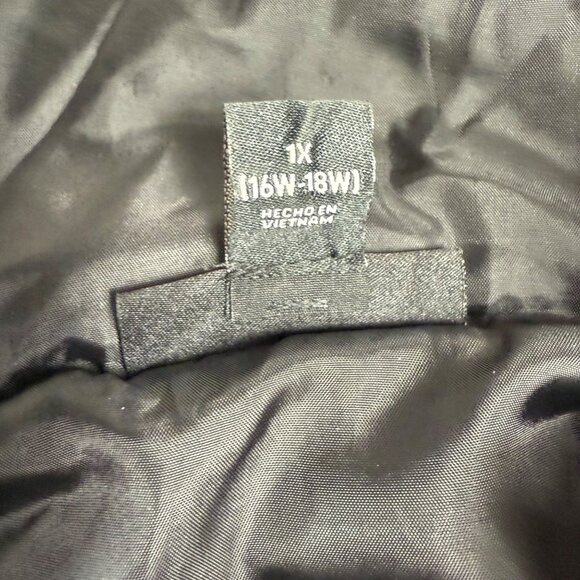 Swiss Tech Red Long Puffer Vest Womens Size 1X Hooded Sleeveless Outerwear - Picture 11 of 14